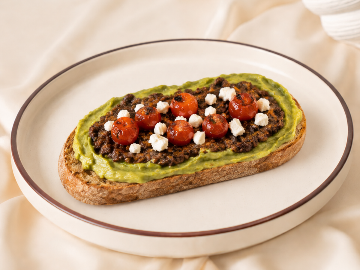Bean & Guac Toast 🟢