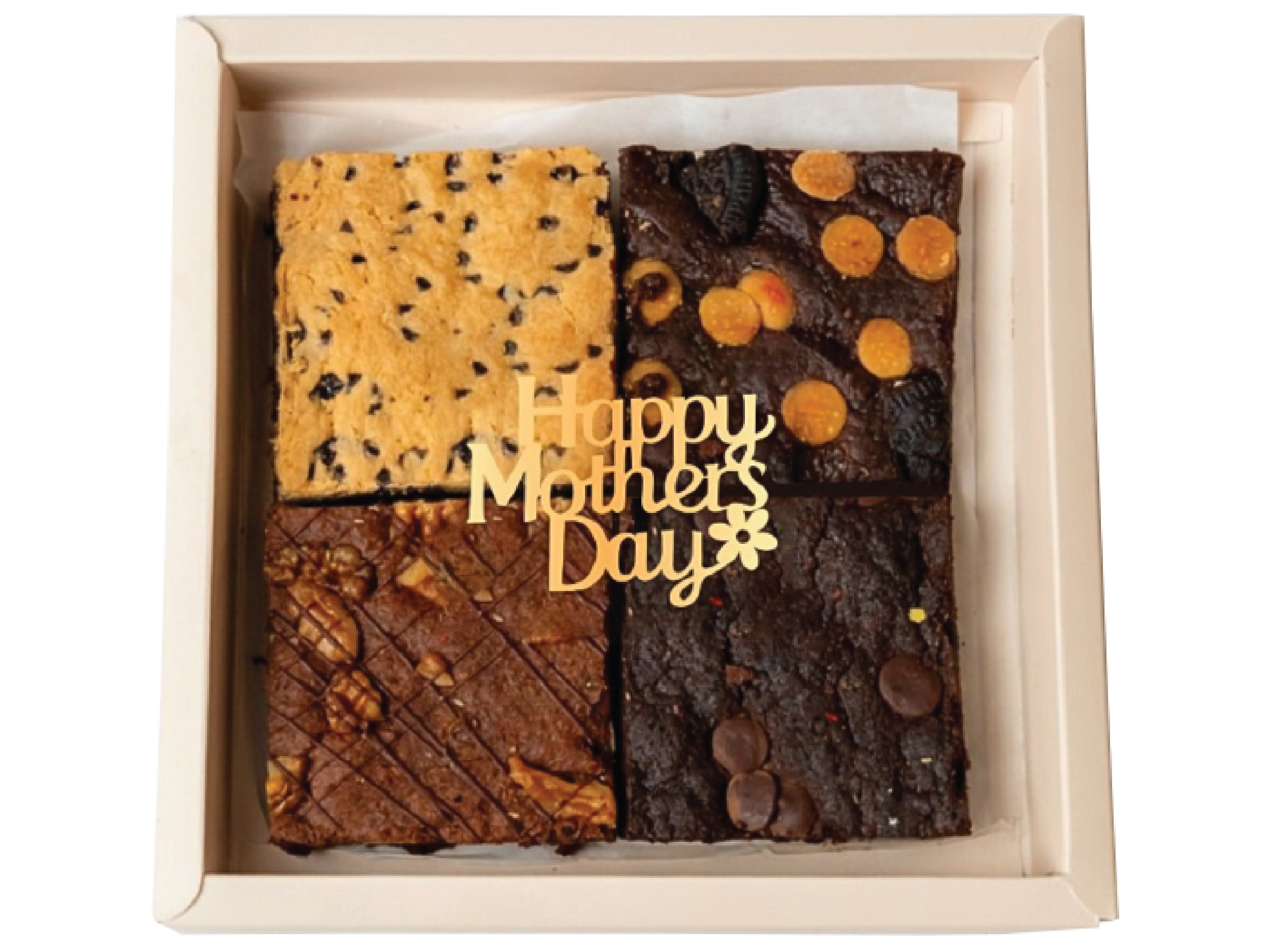 Eggless Assorted Brownie Box (Pack of 4) - Mother&