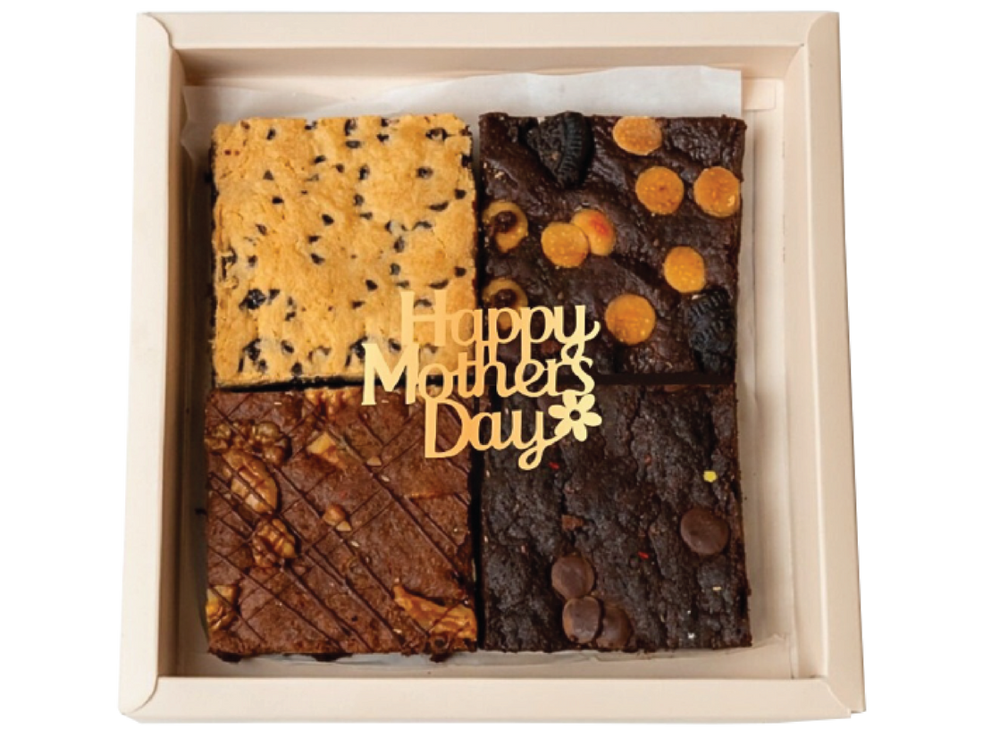 Eggless Assorted Brownie Box (Pack of 4) - Mother&