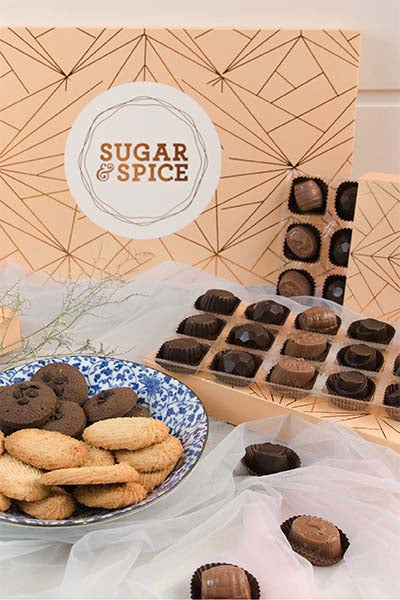 Cookie and chocolate trio